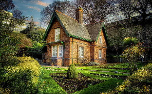 Cottage Art Print featuring the photograph The Great Aunt Lizzie's House by Micah Offman