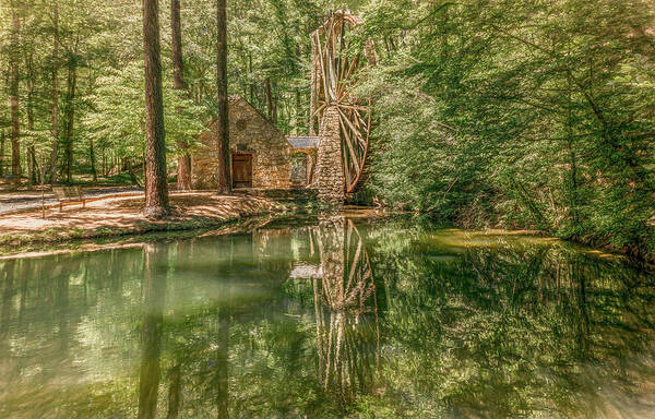 Berry College Art Print featuring the photograph The Old Mill at Berry College by Marcy Wielfaert
