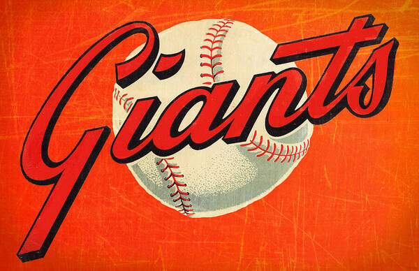San Francisco Giants Art Print featuring the mixed media Vintage San Francisco Giants Art by Row One Brand