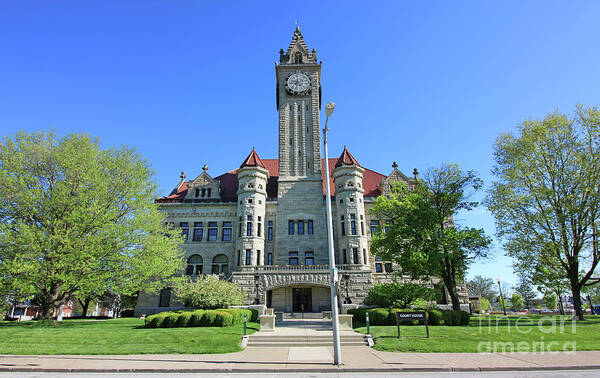 Wood County Courthouse Art Print featuring the photograph Wood County Courthouse 5934 by Jack Schultz