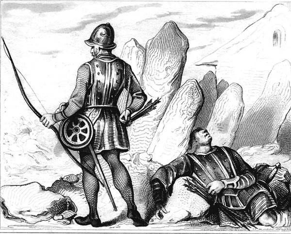1500s Art Print featuring the photograph 15th Century English Archer by Collection Abecasis/science Photo Library