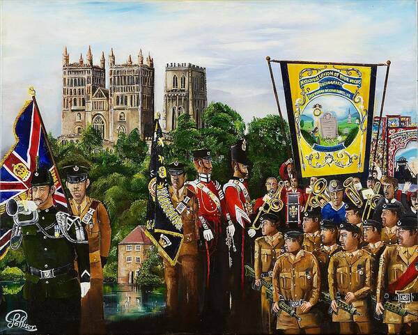 Durham Uk Art Print featuring the painting Fueling the Fight SOLD by John Palliser