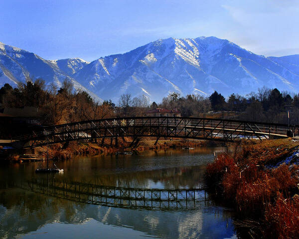 Salem Art Print featuring the photograph Salem Pond Bridge Utah #1 by Nathan Abbott