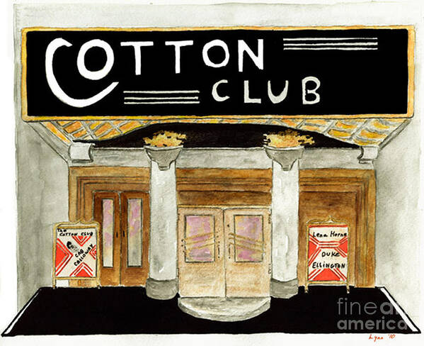 Cotton Club Art Print featuring the painting The Cotton Club by AFineLyne