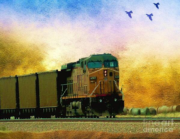 Train Art Print featuring the photograph Union Pacific Coal Train by Janette Boyd