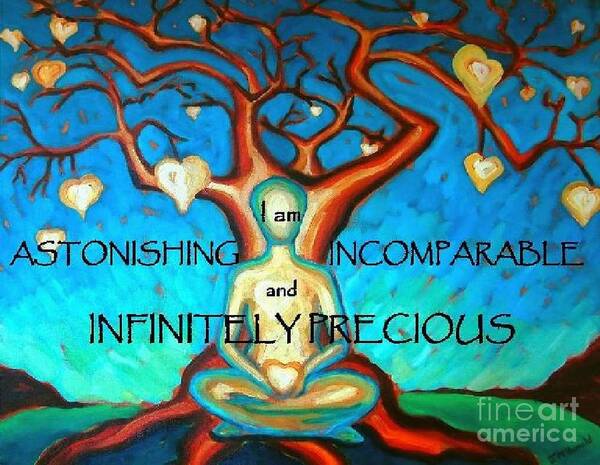 Inspirational Art Print featuring the painting We Are Infinitely Precious #1 by Janet McDonald