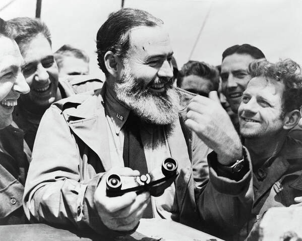 1959 Art Print featuring the photograph Ernest Hemingway (1899-1961) #16 by Granger