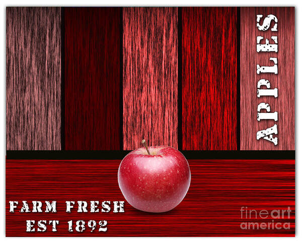 Apple Photographs Mixed Media Mixed Media Art Print featuring the mixed media Apple Farm #2 by Marvin Blaine