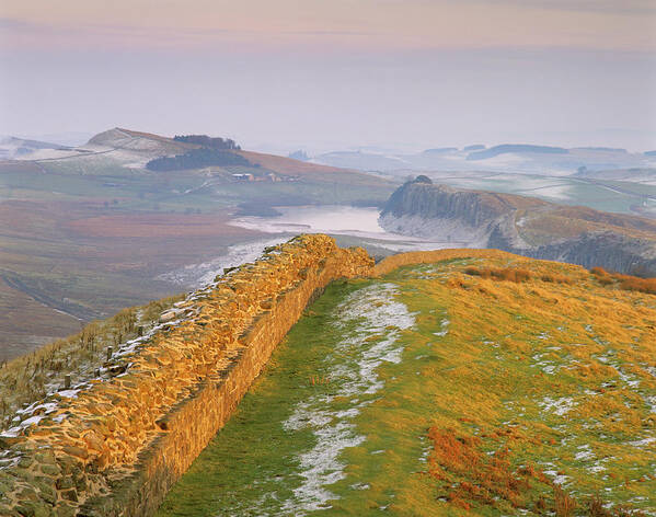 Hadrian's Wall Art Print featuring the photograph Hadrian's Wall #4 by Simon Fraser/science Photo Library