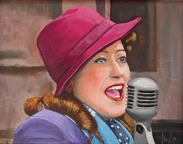 1940s Art Print featuring the painting 40s SINGER by Kevin Hughes
