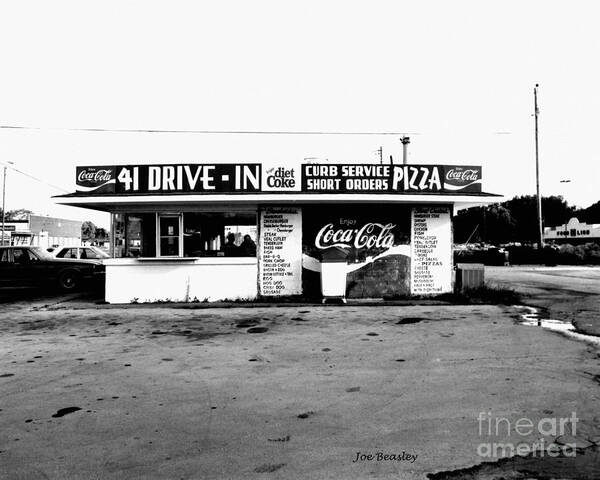 Cafe Art Print featuring the photograph 41 Drive In-Manchester Tennessee by  Joe Beasley