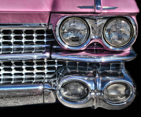 Victor Montgomery Art Print featuring the photograph 59 Caddy Lights by Vic Montgomery