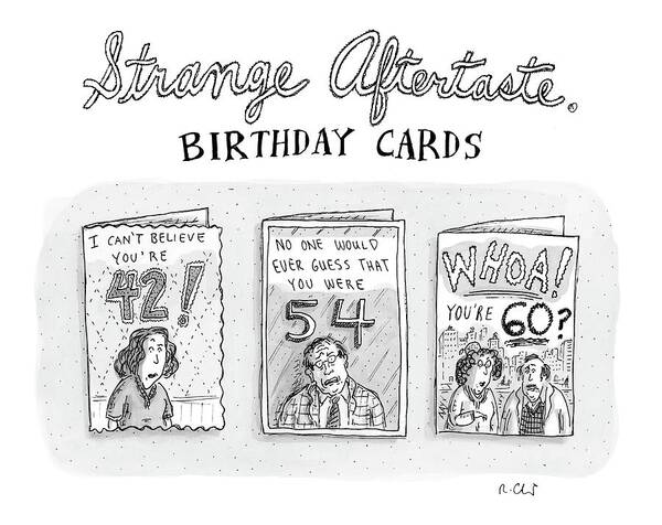 
Captionless Art Print featuring the drawing New Yorker October 30th, 2006 by Roz Chast