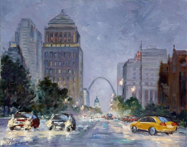 After the storm - Market Street Saint Louis by Irek Szelag