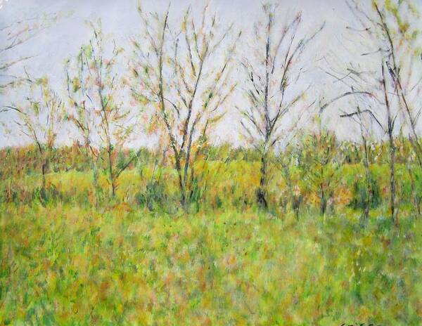Impressionism Art Print featuring the painting Autumn in Kentucky by Glenda Crigger
