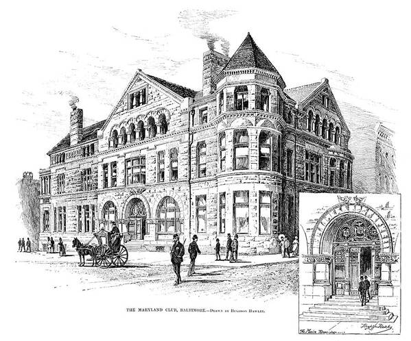 1891 Art Print featuring the drawing Baltimore Club, 1891 by Granger