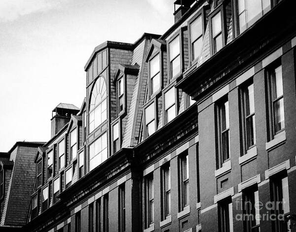 Black And White Art Print featuring the photograph Black and white Boston by Deena Withycombe