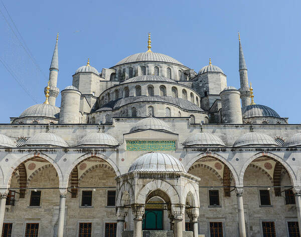 Ancient Art Print featuring the photograph Blue Mosque in Istanbul Turkey by Brandon Bourdages