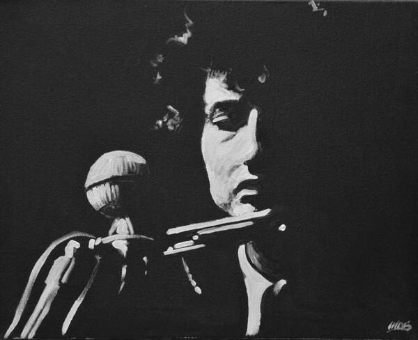 Bob Dylan Art Print featuring the painting Bob Dylan by Melissa O Brien