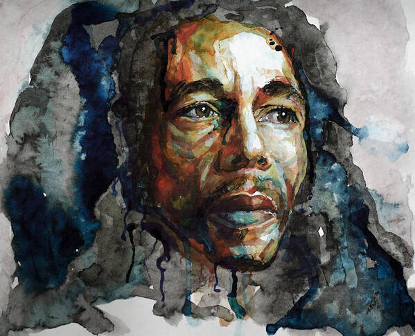 Bob Marley Art Print featuring the painting Bob Marley by Laur Iduc
