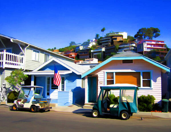 Catalina Art Print featuring the painting Claressa Avenue by Snake Jagger