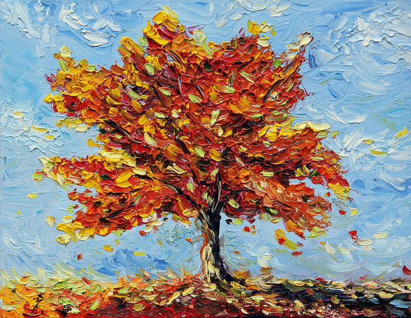 Tree Art Print featuring the painting Clothed with Joy by Meaghan Troup