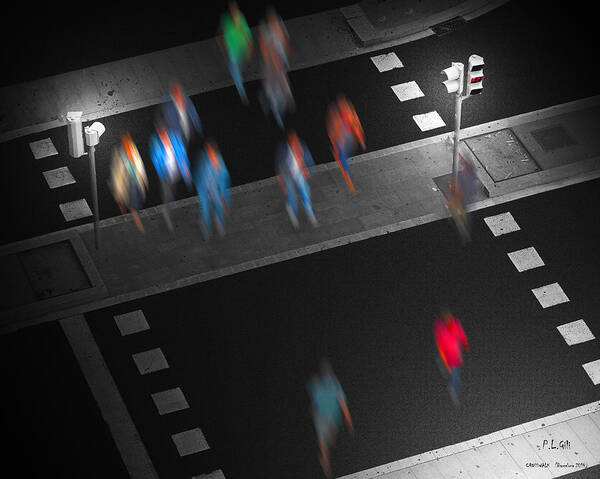 Crosswalk Art Print featuring the photograph Crosswalk by Pedro L Gili