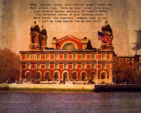 Ellis Island Art Print featuring the photograph Ellis Island by Timothy Bulone