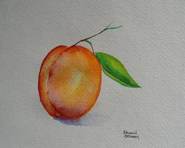 Apricot Art Print featuring the painting Elsie by Shannon Grissom