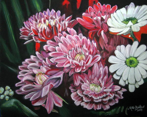 Fresh Flowers Art Print featuring the pastel Favorite Picks by Mike Benton