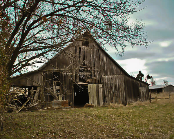 Forlorn Barn Art Print featuring the photograph Forlorn Barn by Greg Jackson