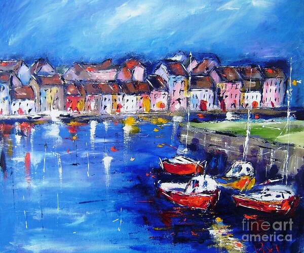 Irish Art Art Print featuring the painting Paintings of Galway #1 by Mary Cahalan Lee - aka PIXI