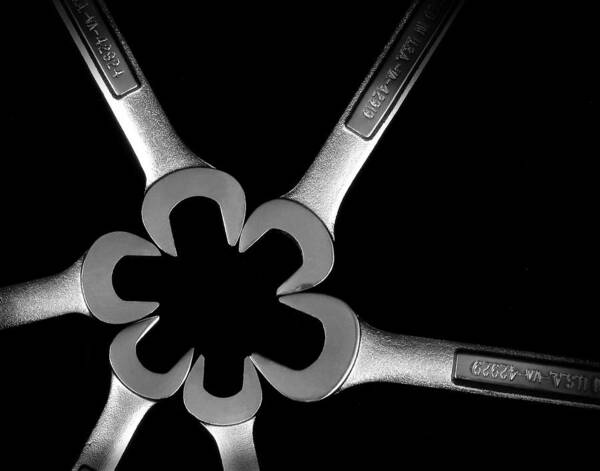 Wrench Art Print featuring the photograph Hardware Bouquet by David and Carol Kelly