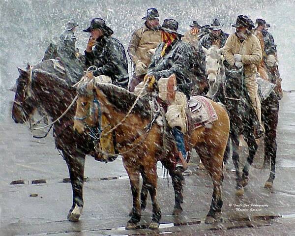 Western Art Print featuring the photograph Hashknife Pony Express by Matalyn Gardner