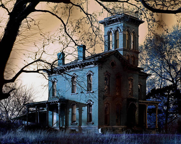 Mansion Art Print featuring the photograph Haunted Sauer Castle by Christopher McKenzie