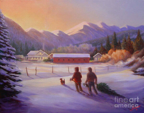 Heading Home Art Print featuring the painting Heading Home by Charles Fennen