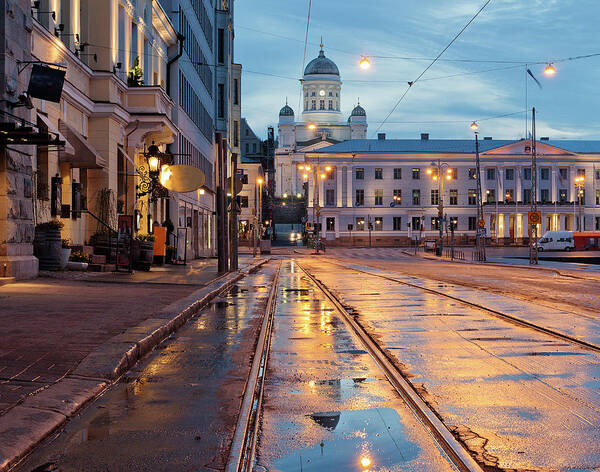 Tranquility Art Print featuring the photograph Helsinki After Rain by Any Photo 4u