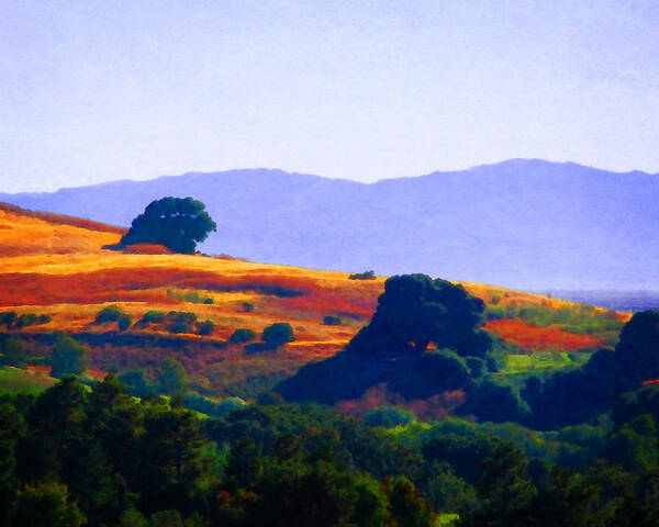 Hills Art Print featuring the photograph Hills Above Vallejo by Timothy Bulone