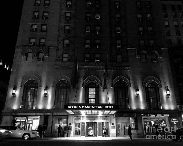 Hotel Art Print featuring the photograph Hotel Noir by Miriam Danar