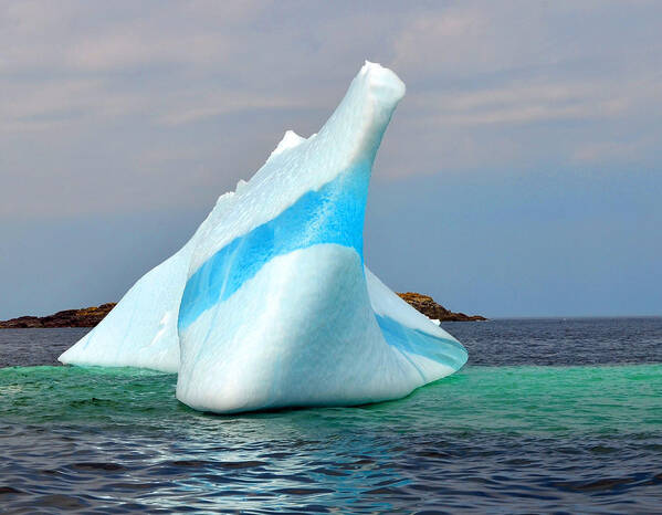 Iceberg Up Close Off Newfoundland Art Print featuring the Iceberg Up Close off Newfoundland by Lisa Phillips