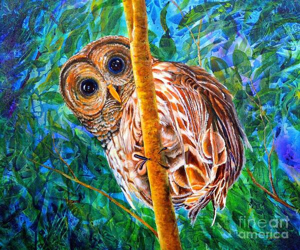 Nature Art Print featuring the painting Janice by AnnaJo Vahle
