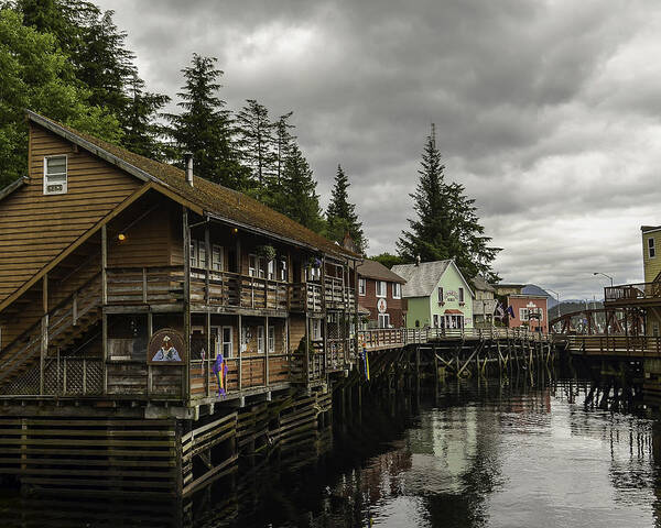 Water Art Print featuring the photograph Ketchikan Waterfron by Laurence Levine