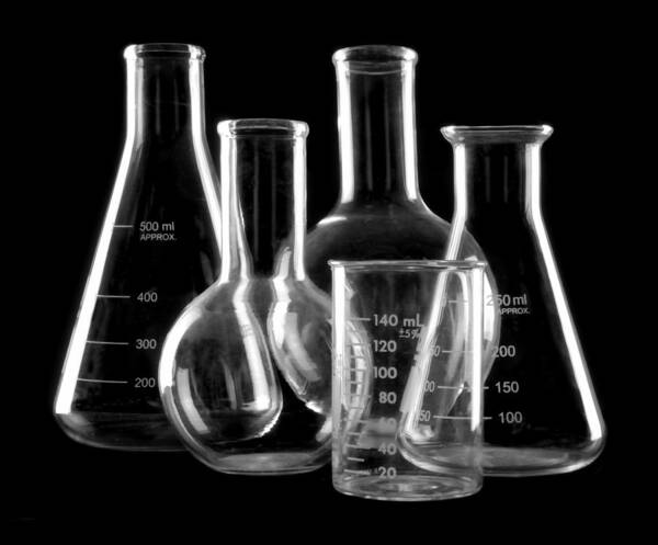 Experiment Art Print featuring the photograph Laboratory Glassware by Jim Hughes