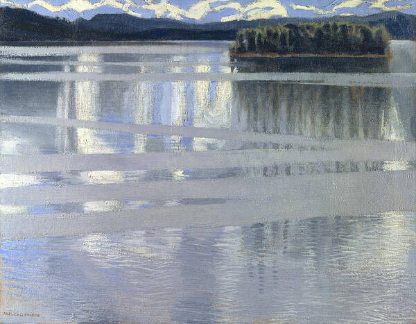 Akseli Gallen-kallela Art Print featuring the painting Lake Keitele by Akseli Gallen-Kallela