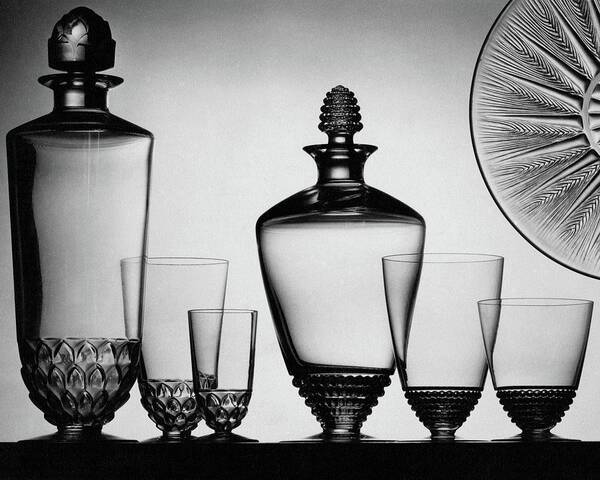 Home Accessories Art Print featuring the photograph Lalique Glassware by The 3