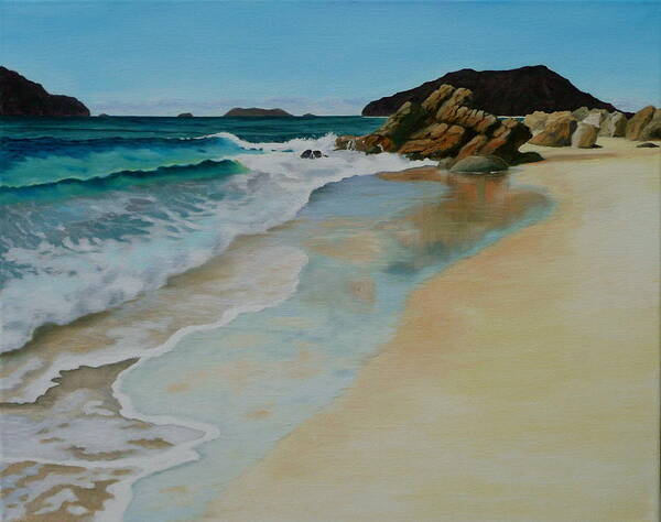 Jo Appleby Art Print featuring the painting Making Waves by Jo Appleby