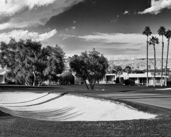 Golf Art Print featuring the photograph MARRAKESH GOLF BW Palm Springs by William Dey