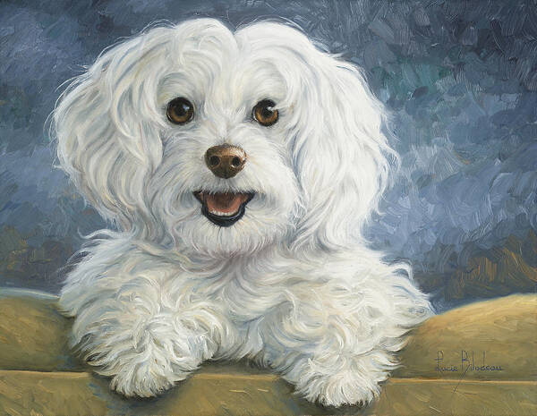 Dog Art Print featuring the painting Mimi by Lucie Bilodeau