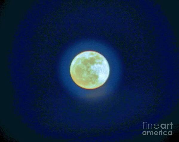 Moon Art Print featuring the photograph Moon Glow by Judy Via-Wolff
