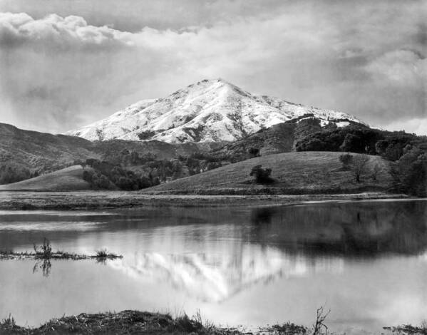 1920's Art Print featuring the photograph Mt. Tamalpais In Snow by Underwood Archives